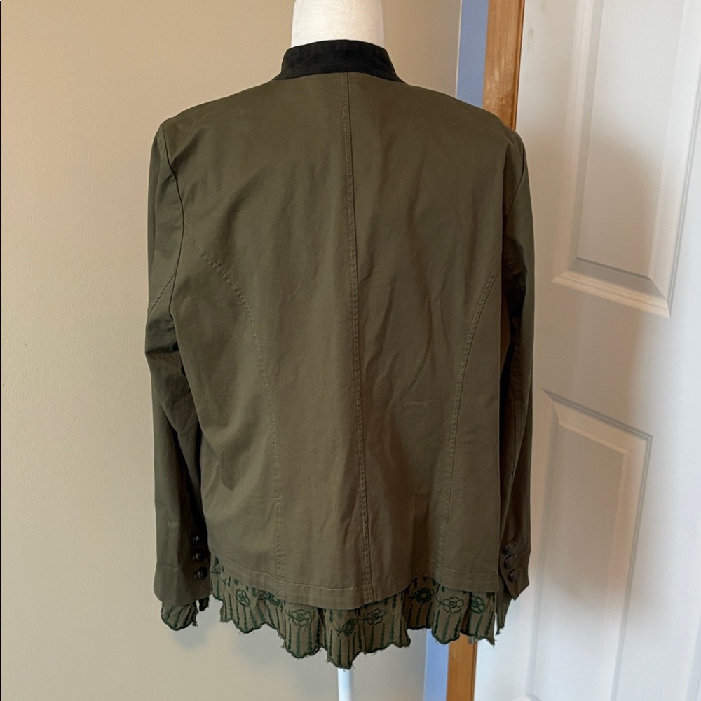 Sundance NWT Olive Button-Up Blazer ๐ - Picture 5 of 13